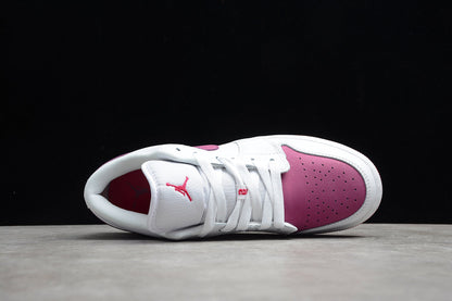 Nike Air Jordan 1 Low White True Berry GS Sneakers