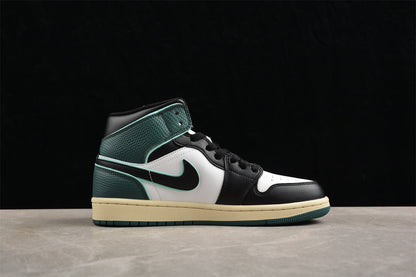 Nike Air Jordan 1 Mid Oxidized Green Sneakers