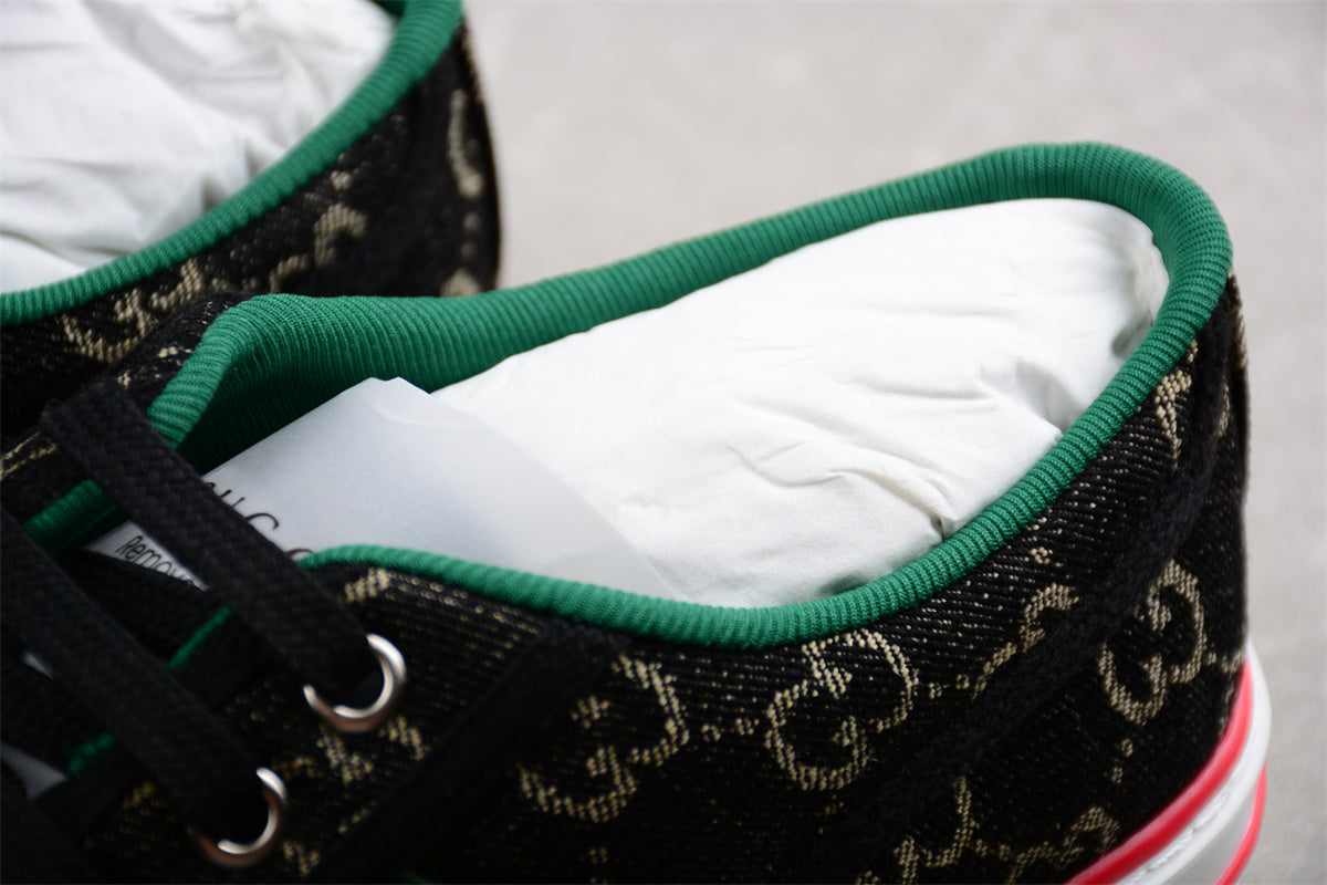 Gucci Tennis 1977 GG Canvas Black Ivory Sneakers