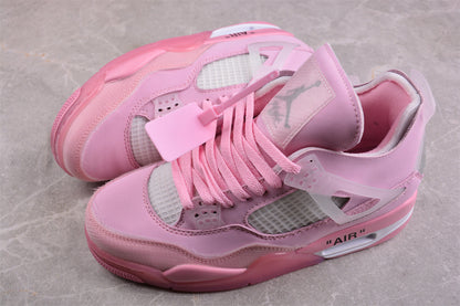 Off-White x Air Jordan 4 Pink (Women's) Sneakers