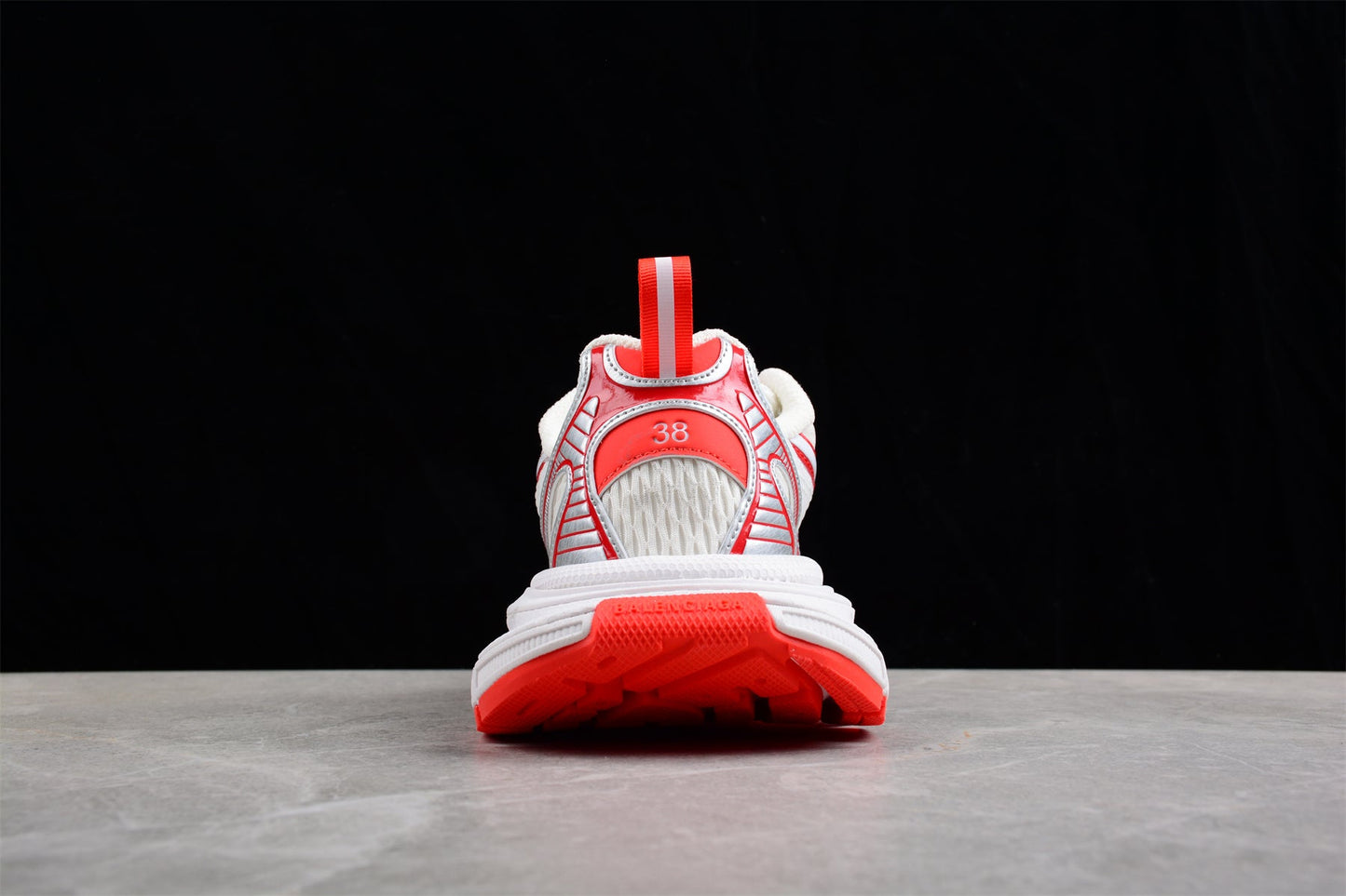 Balenciaga 3XL Worn-Out White Red Sneakers