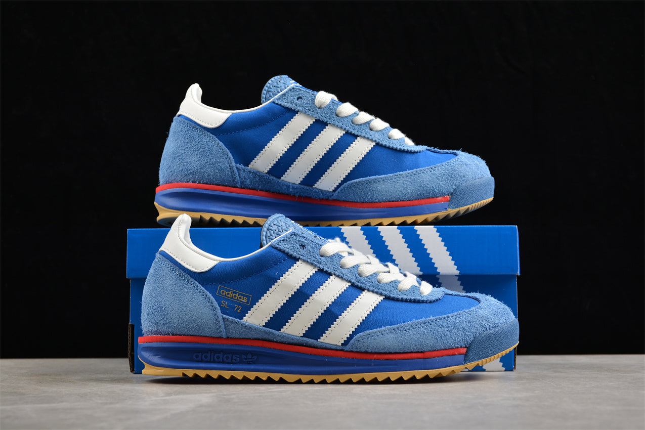 Adidas Originals SL 72 RS shoes in Blue and White Colorway