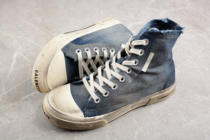 Balenciaga Paris High Denim Blue Sneakers