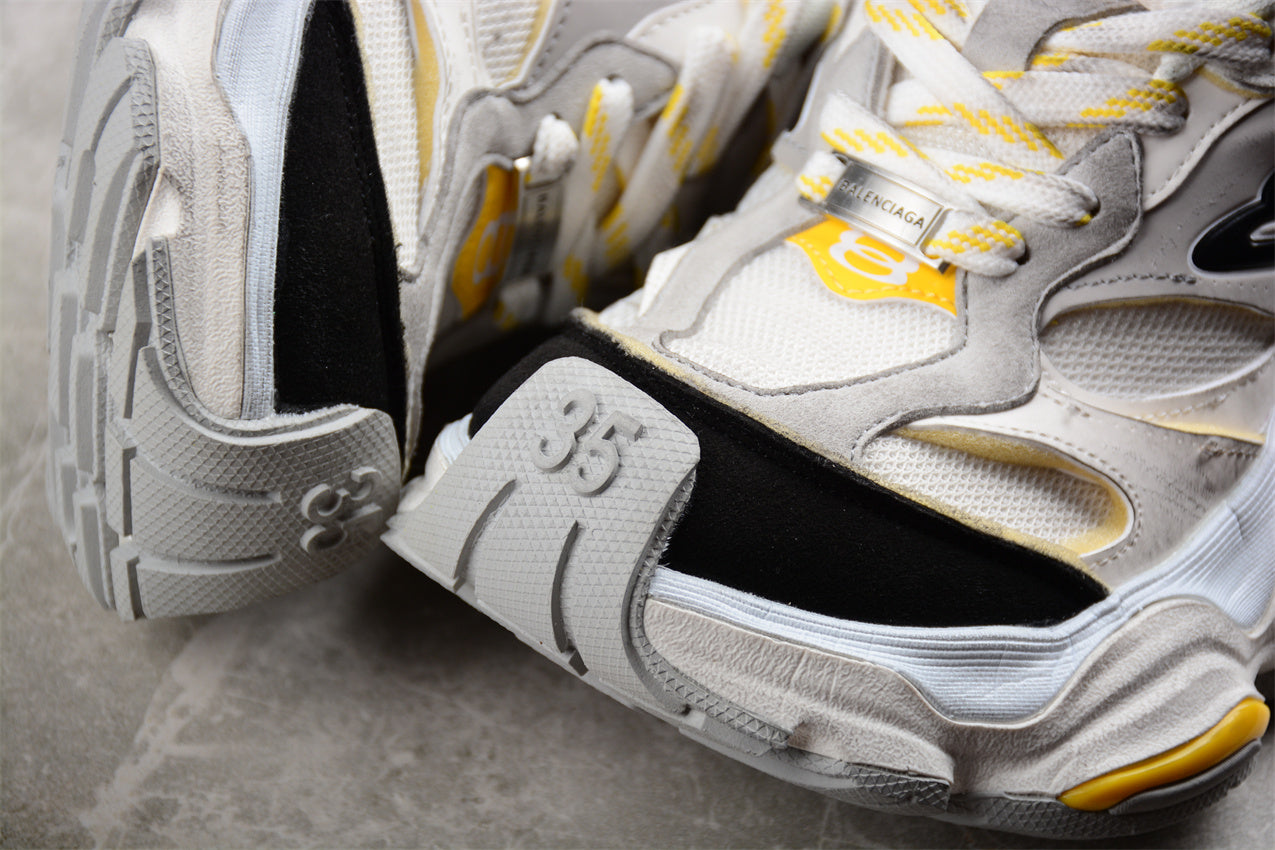 Balenciaga Cargo Grey Yellow Sneakers