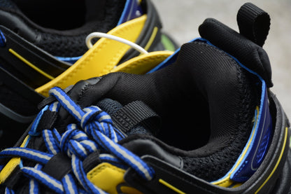 Black & Yellow Track Performance Sneakers
