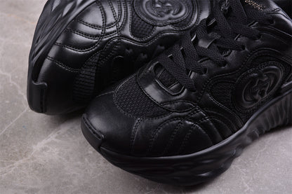 Gucci Ripple Black Leather Sneakers