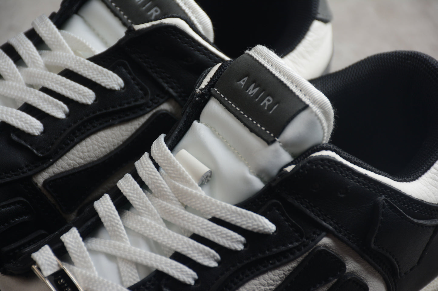 AMIRI Skel Top Low 'Black/White/Black'
