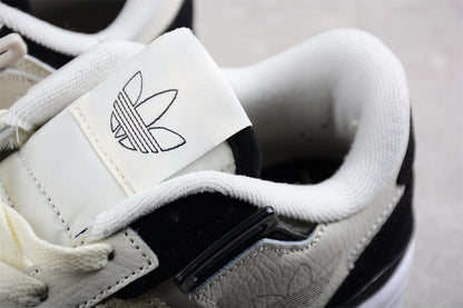 Adidas Forum Exhibit Low Cream White Black Sneakers