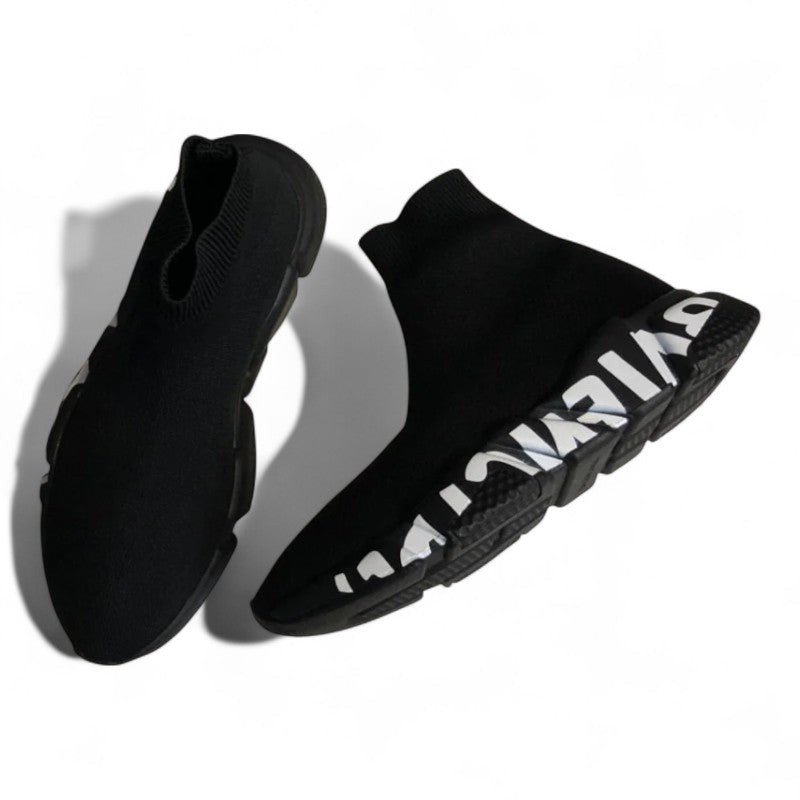 Balenciaga Speed Graffiti Sneaker Black