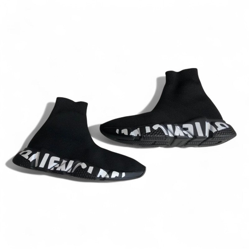 Balenciaga Speed Graffiti Sneaker Black