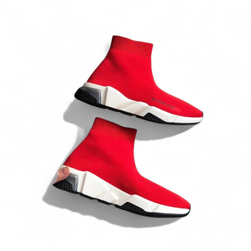 Balenciaga Speed Clearsole Sneaker Red