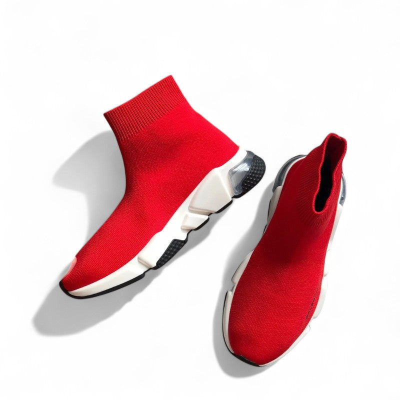 Balenciaga Speed Clearsole Sneaker Red