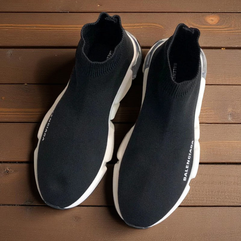 Balenciaga Speed Clearsole Sneaker Black/White