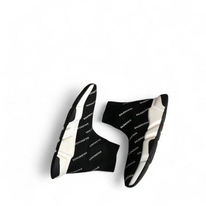 Balenciaga Speed Sneaker All Over Logo Black