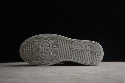 Gucci GG Supreme Canvas Platform Sneakers Grey Green