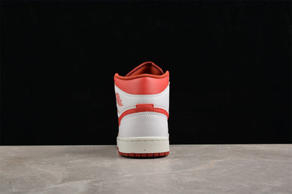 Nike Air Jordan 1 Mid White Red Lobster Sneakers