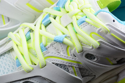 Balenciaga Track White Fluorescent Yellow Turquoise Sneakers