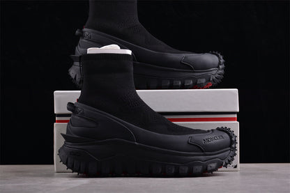 Moncler Trailgrip Sock Black Sneakers