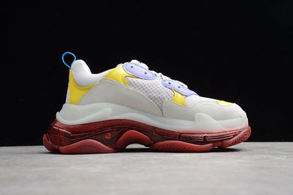 Balenciaga Triple S Clear Sole White Yellow Sneakers