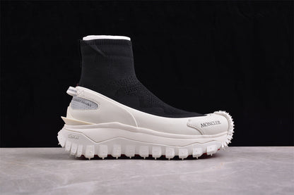 Moncler Trailgrip Sock Black White Sneakers