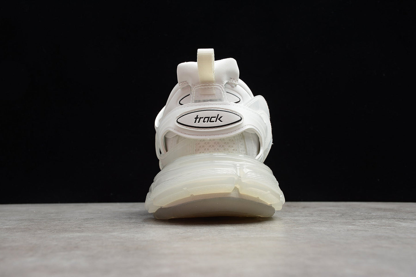 White Track Clear Sole Sneakers