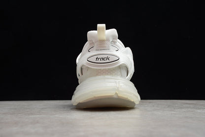 White Track Clear Sole Sneakers