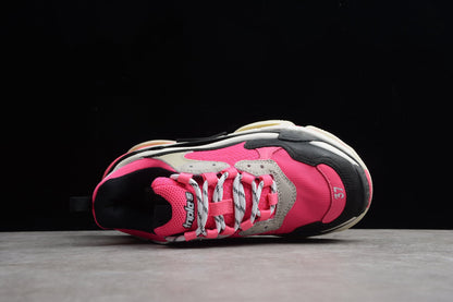 Women's Neon Pink Chunky Platform Sneakers