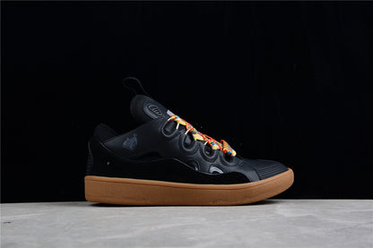 Lanvin Leather Curb Black Brown