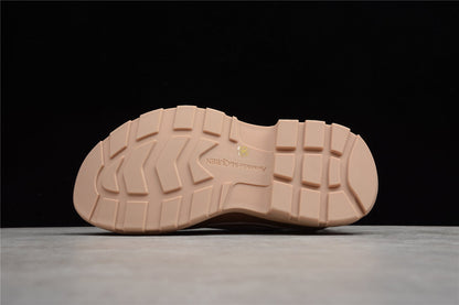 Alexander McQueen Tread Slick White Tan Canvas Sneakers