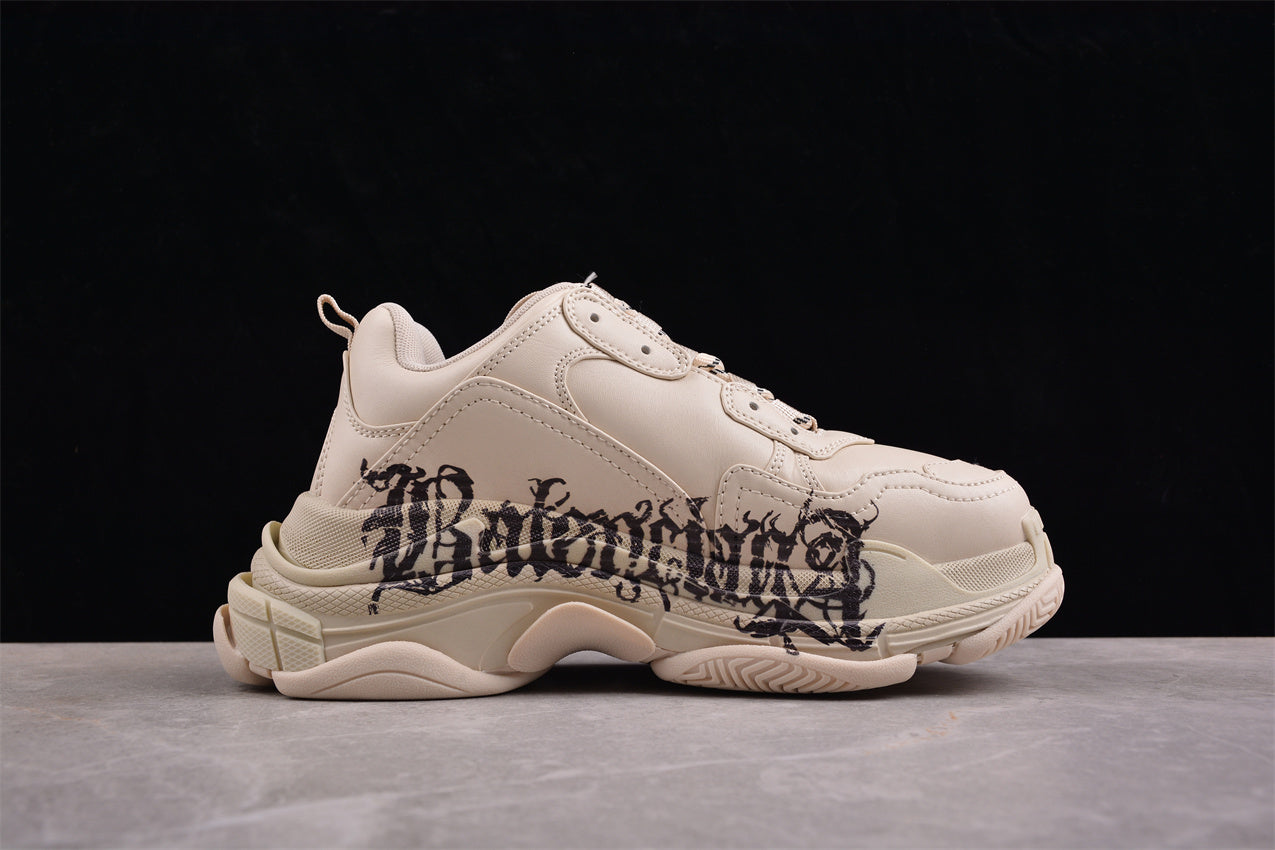 Balenciaga Triple S DIY METAL – Cream/Red