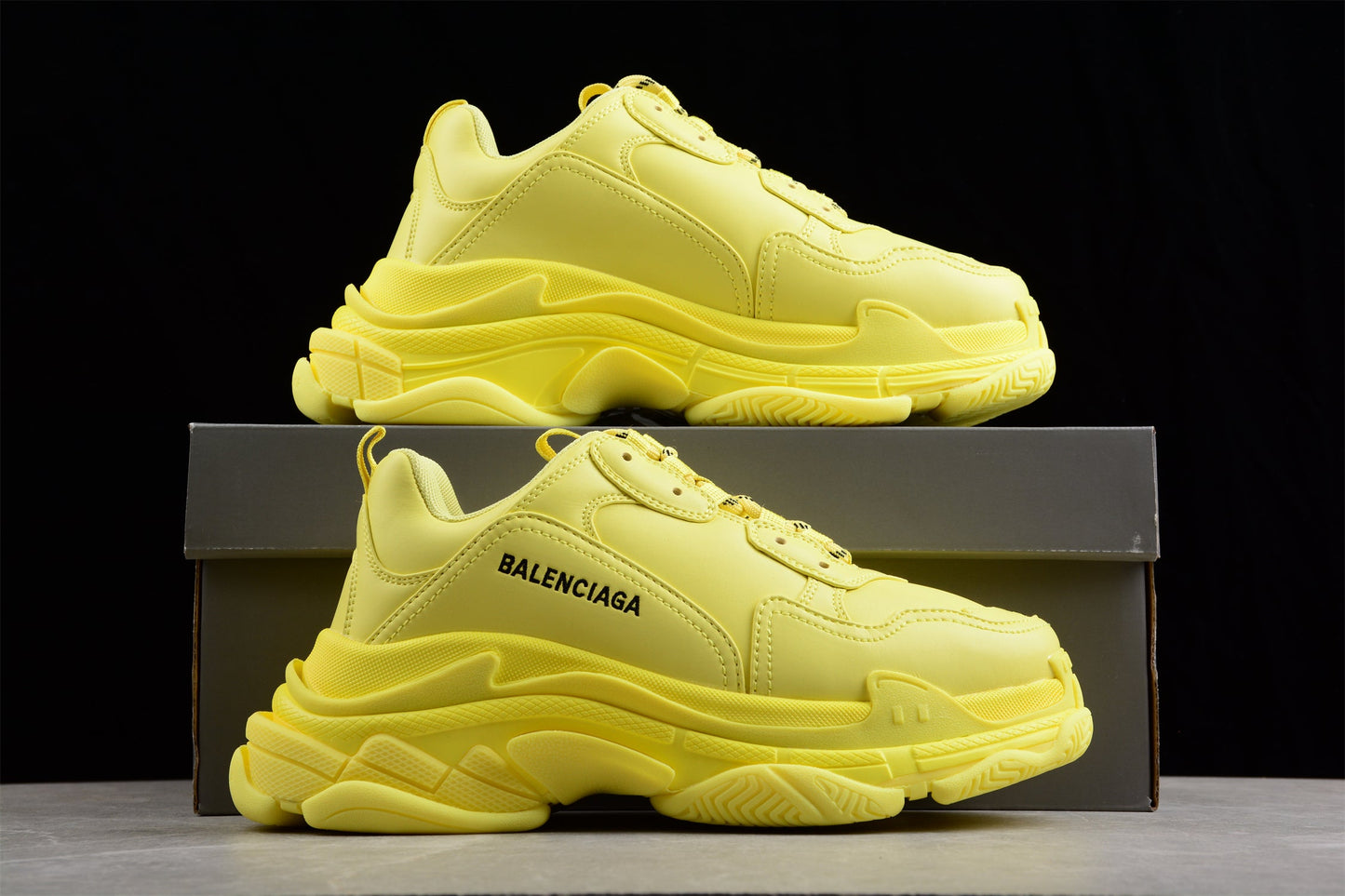 Balenciaga Triple S Yellow Sneakers