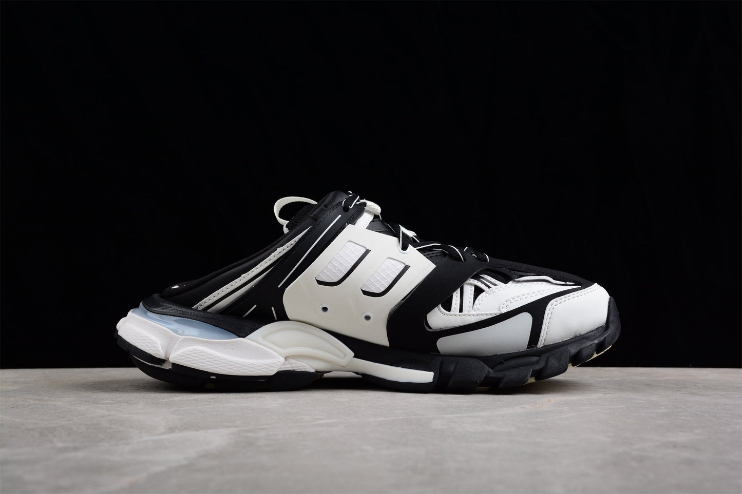 Balenciaga Track Mule White Black