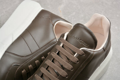 Alexander McQueen Oversized Brown Leather Sneakers
