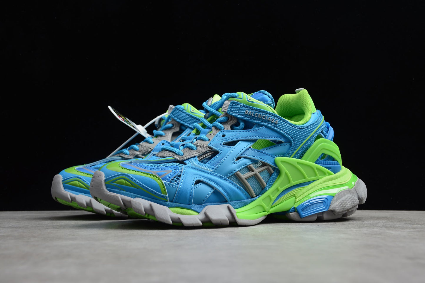 Balenciaga Track 2 Blue Green Sneakers
