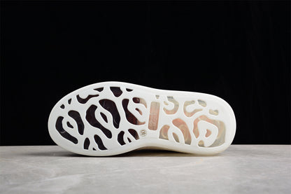 Alexander McQueen Oversized Air Sole White Black Leather Sneakers