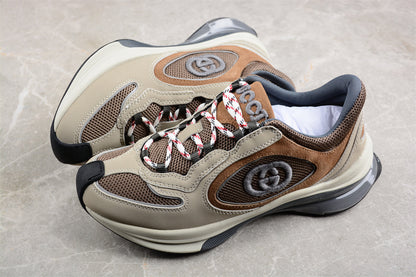 Gucci Run Mesh & Suede Beige Sneakers