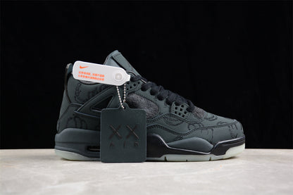 KAWS x Air Jordan 4 Retro Black Sneakers