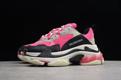 Women's Neon Pink Chunky Platform Sneakers
