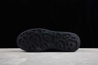 Alexander McQueen Oversized Black Green Leather Sneakers