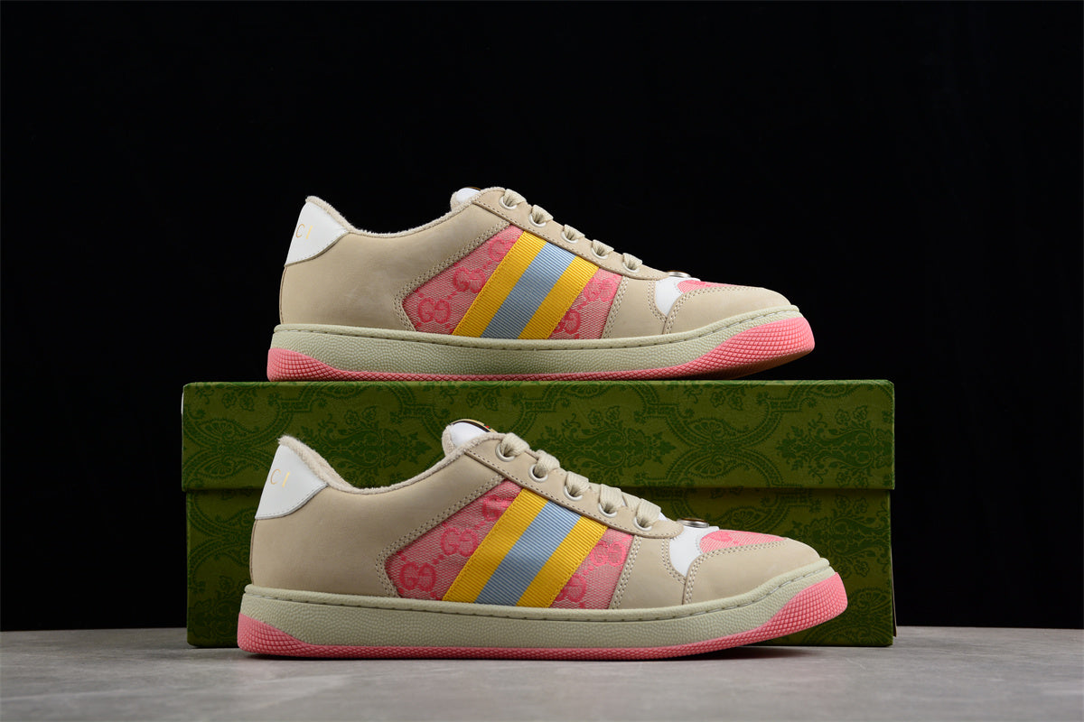 Gucci Screener GG Sneakers Pink Beige