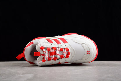 Balenciaga x Adidas Triple S White Red Sneakers