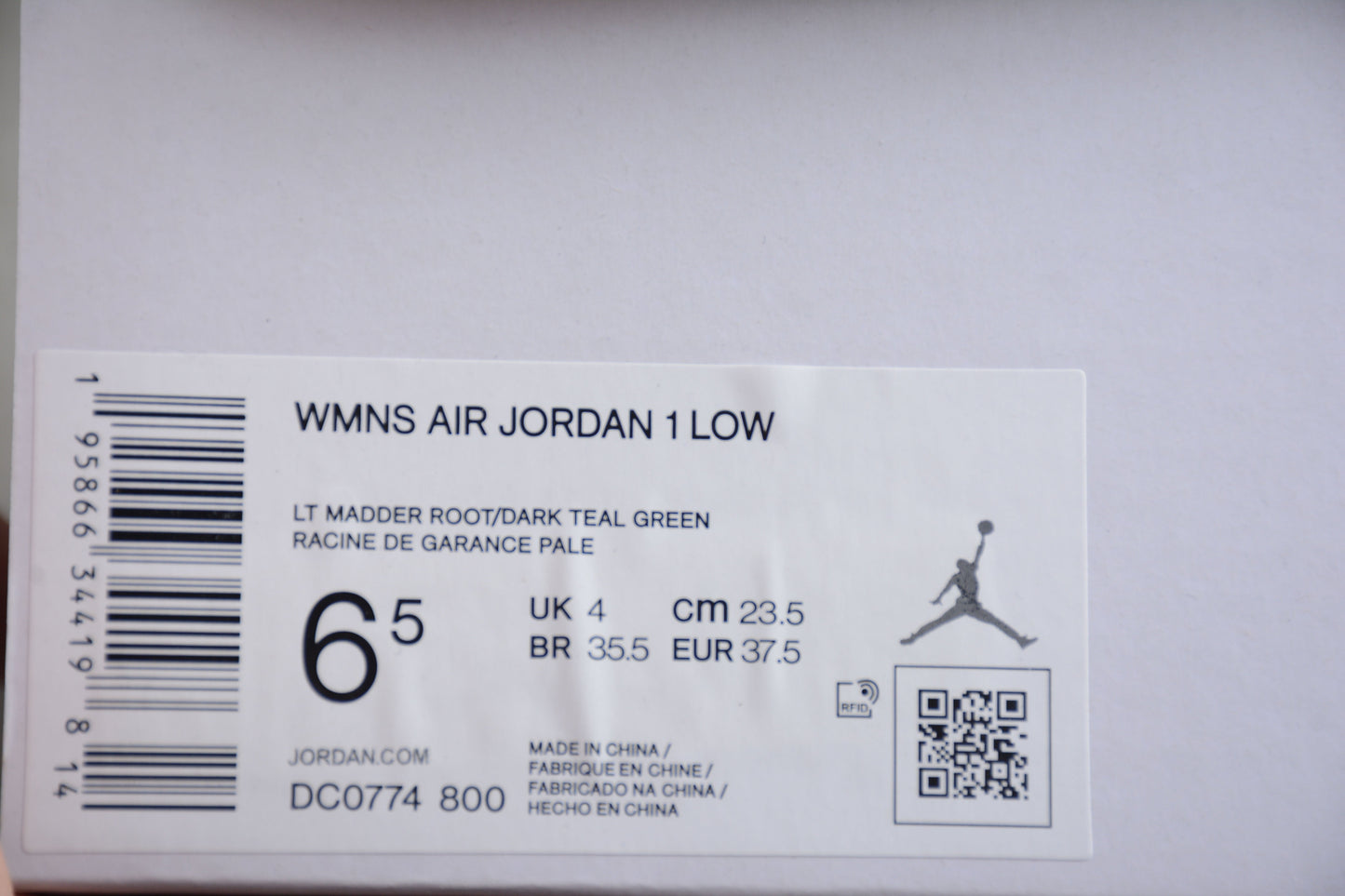 Air Jordan 1 Low "Light Madder Root"