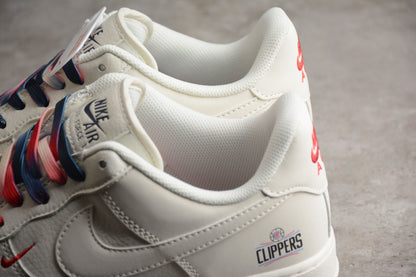 Nike Air Force 1 '07 University Red White Blue Sneakers