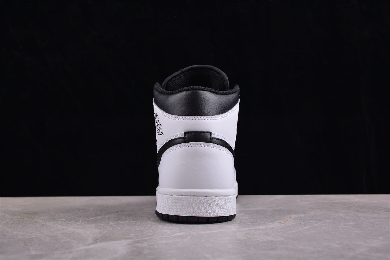 Nike Air Jordan 1 Mid "Reverse Panda" White Black
