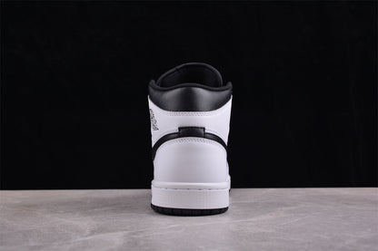 Nike Air Jordan 1 Mid Reverse Panda White Black Sneakers