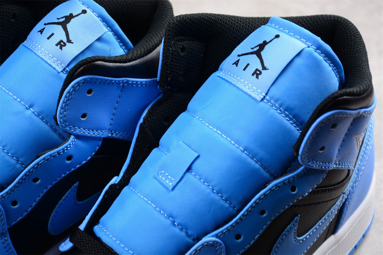 Air Jordan 1 Mid "University Blue/Black-White"