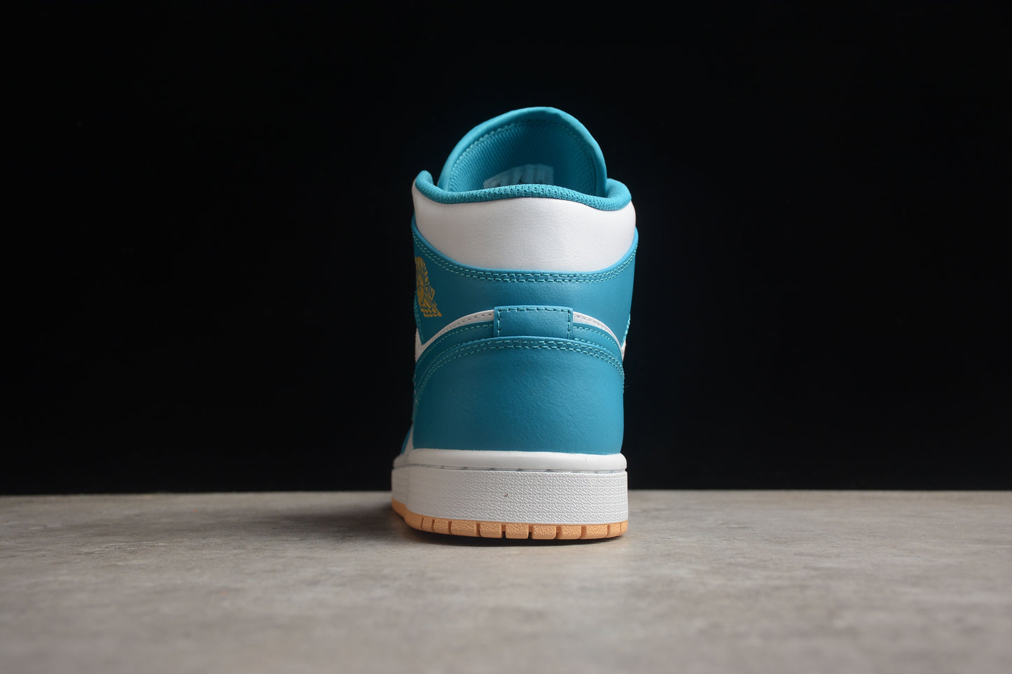 Nike Air Jordan 1 Mid "Aquatone Celestial Gold White"