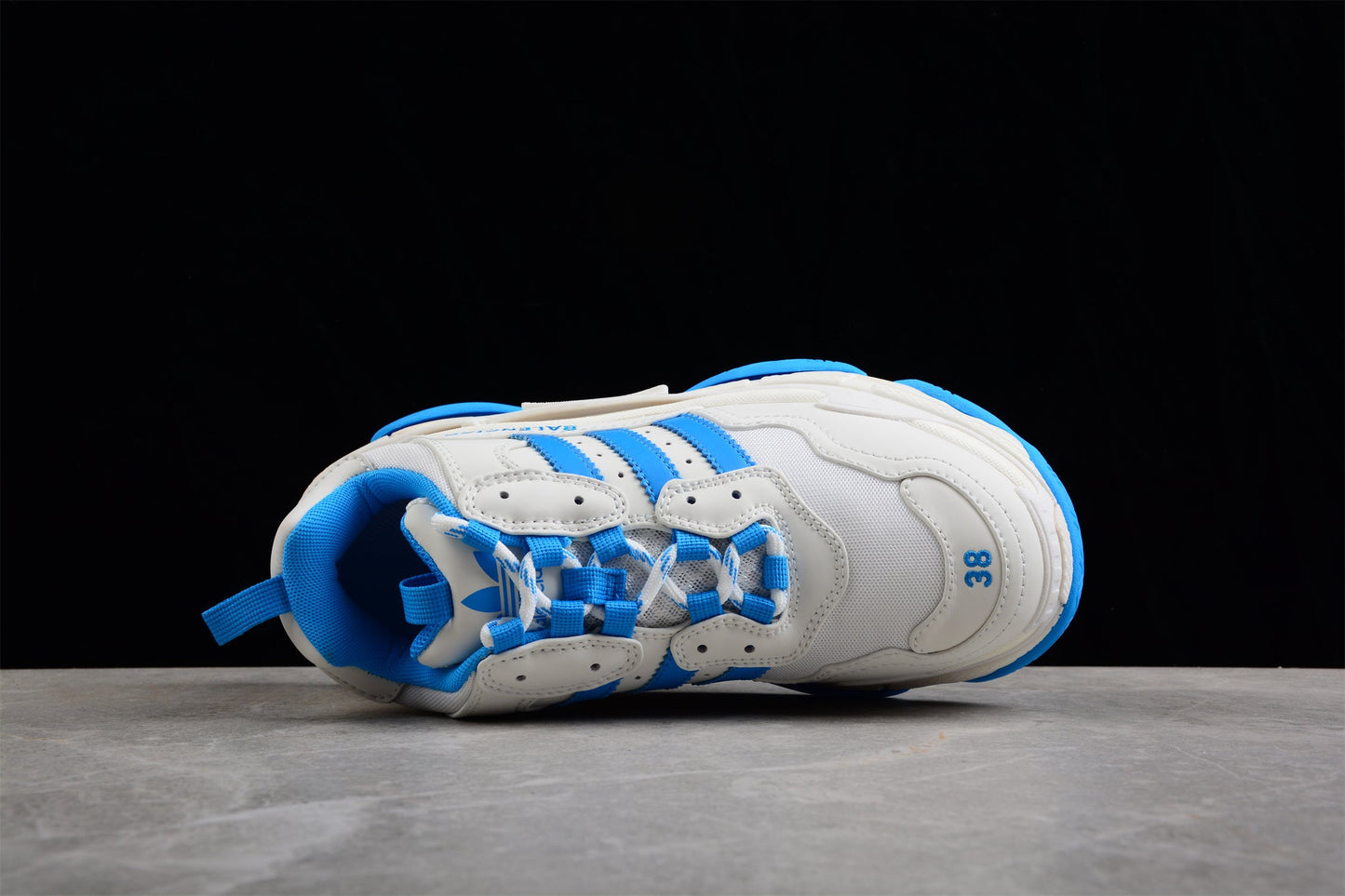 Adidas x Balenciaga Triple S White Blue Sneakers