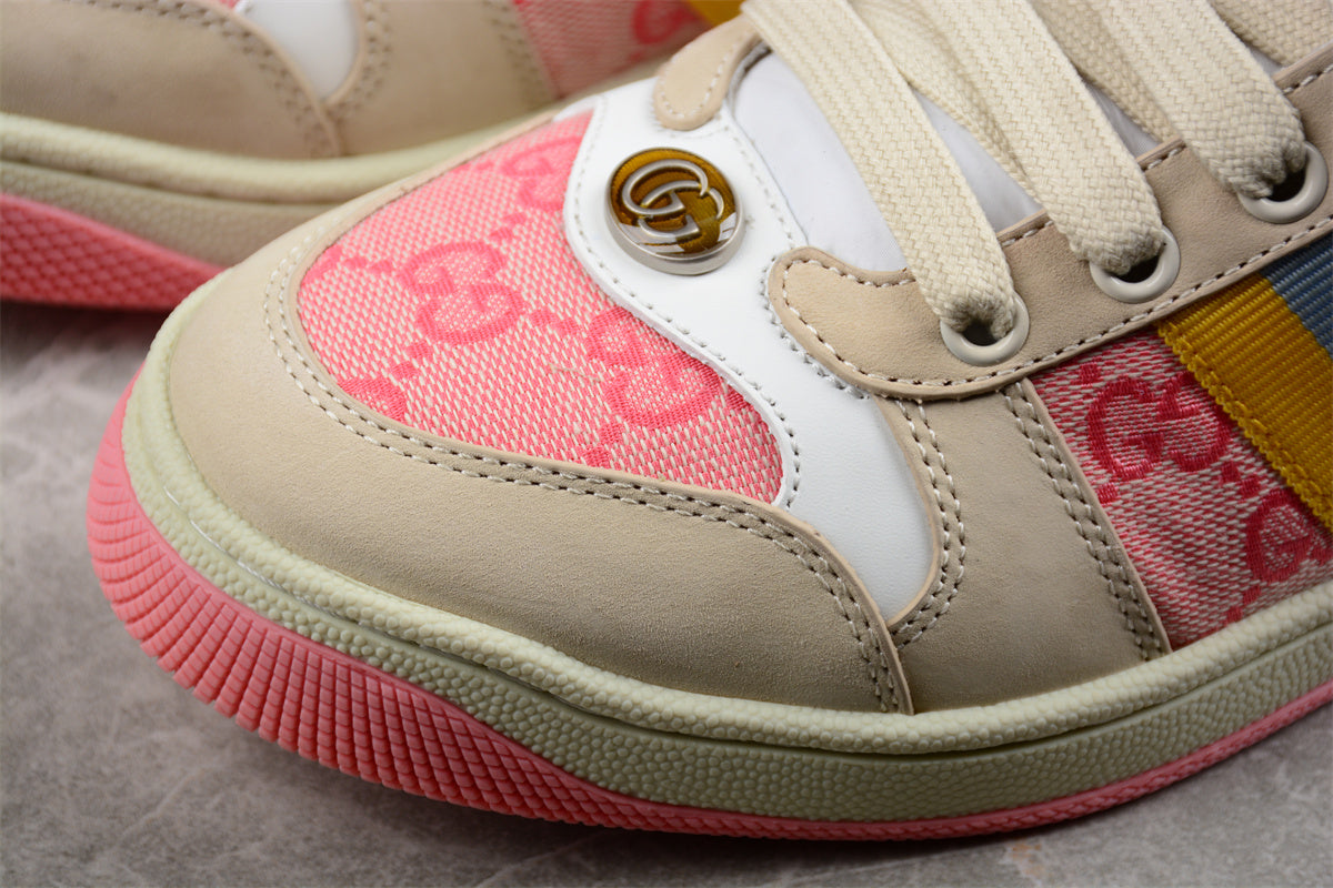 Gucci Screener GG Sneakers Pink Beige