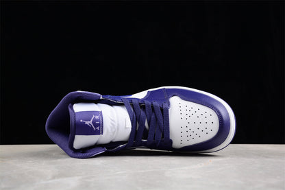 Nike Air Jordan 1 Mid Sky J Blueberry Light Purple Sneakers